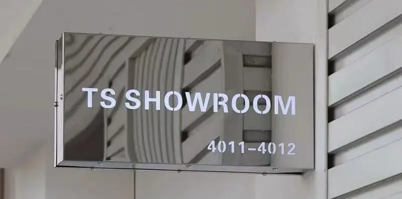 Metal light box showroom sign
